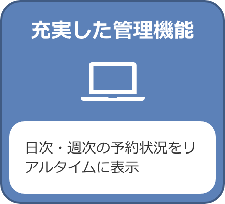 充実した管理機能