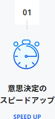意思決定のスピードアップ